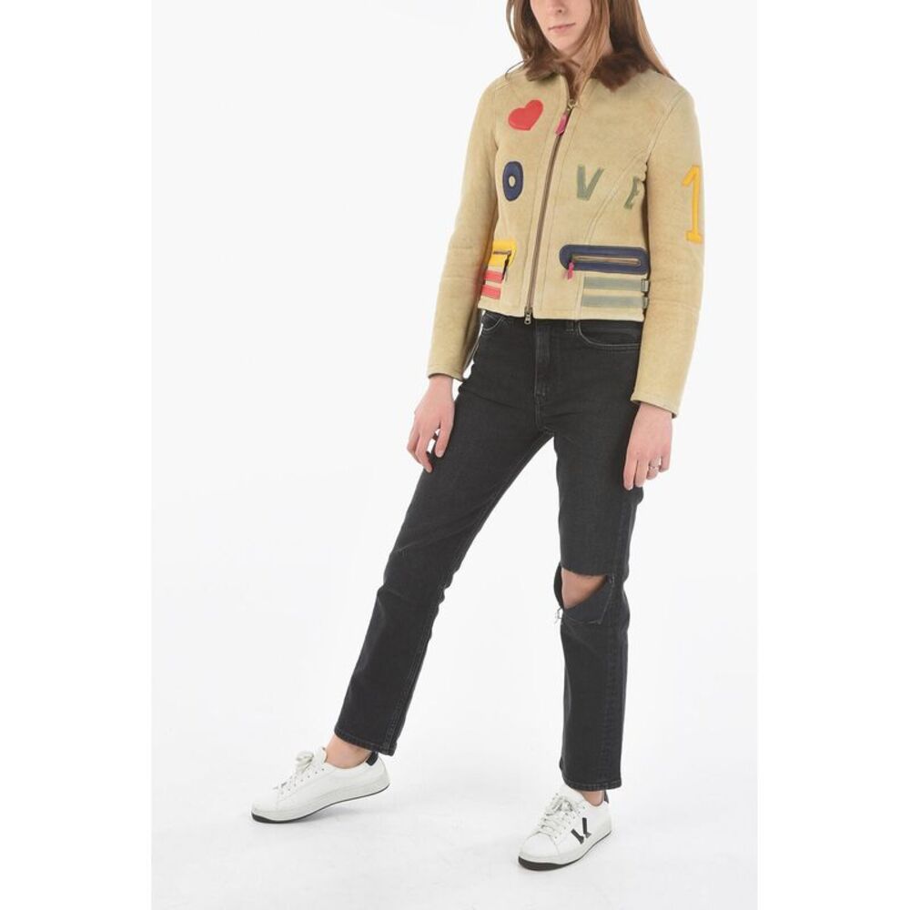Embroidered Shearling Jacket - Picture 5 of 5